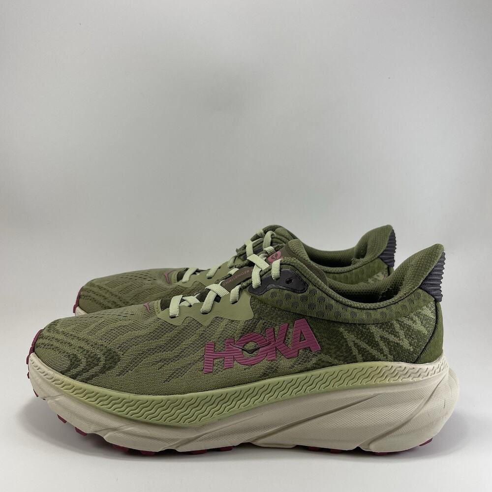 Hoka One One Challenger ATR 7 Trail Running Shoes Womens Size 9D Wide Olive - Picture 3 of 11